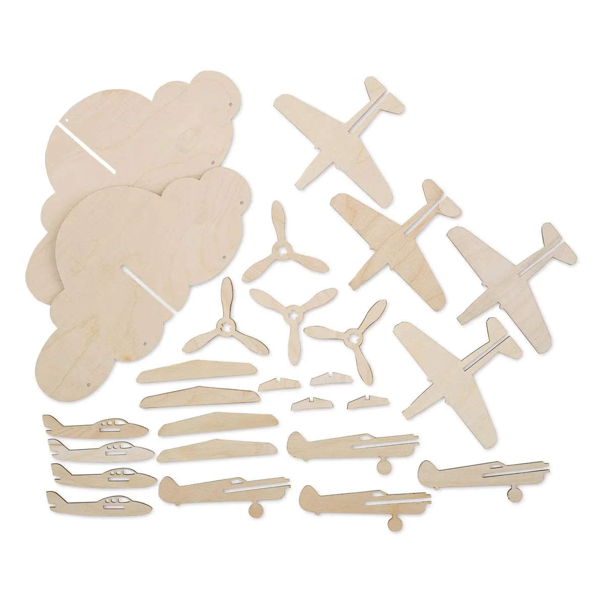 Leisure Arts Wood Mobile Airplane Kit