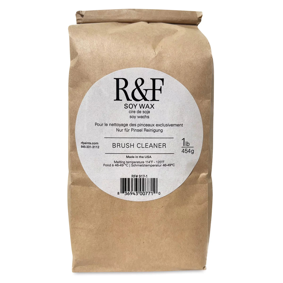 R&F Encaustic Medium  Soy Wax 1 lb Bag