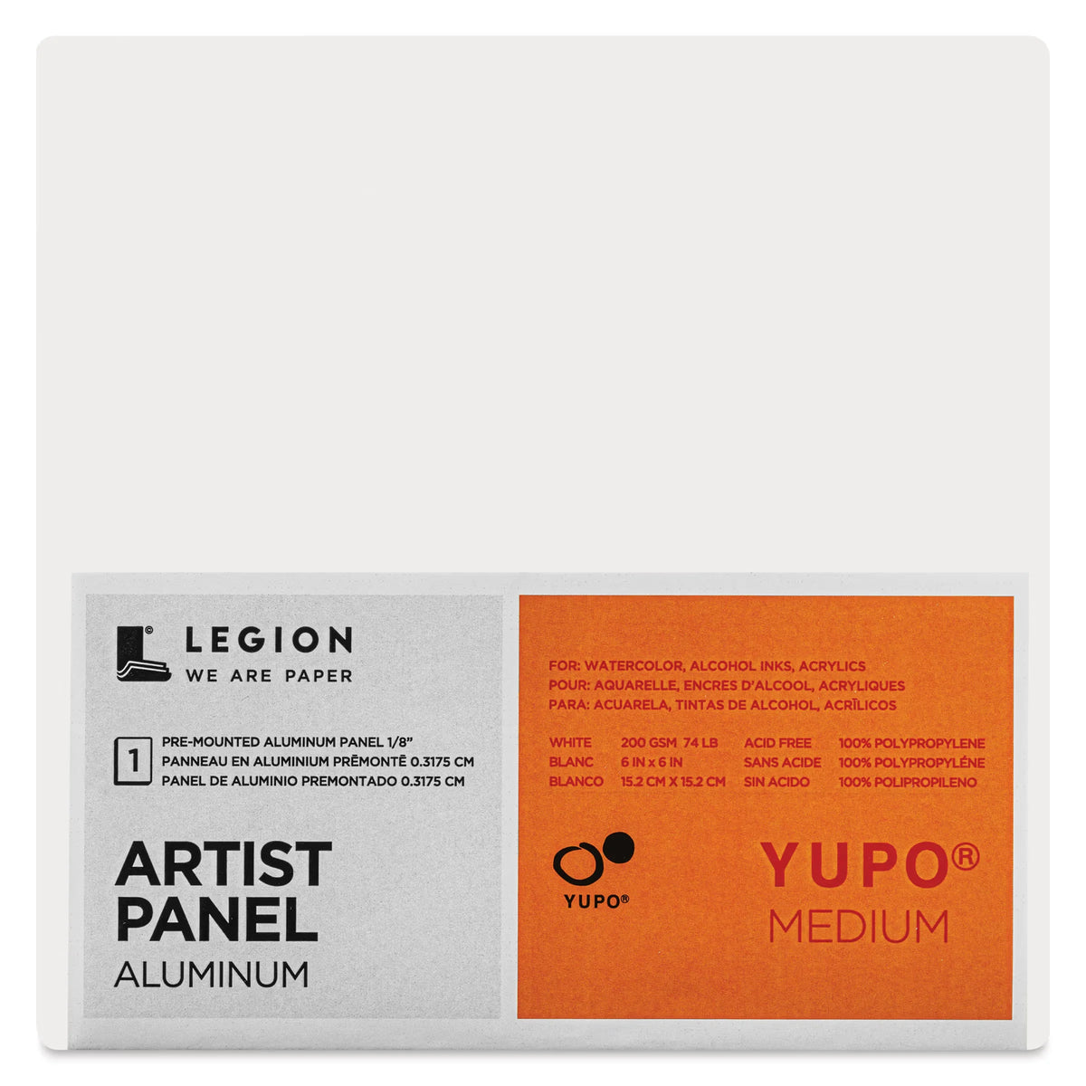 Legion Yupo Aluminum Artist Panel  5 x 7 1/8