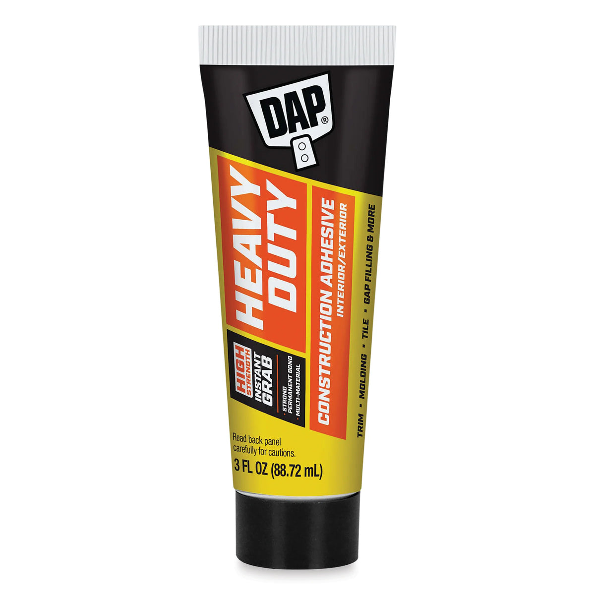 DAP Heavy Duty Instant Grab Adhesive  3 oz Tube