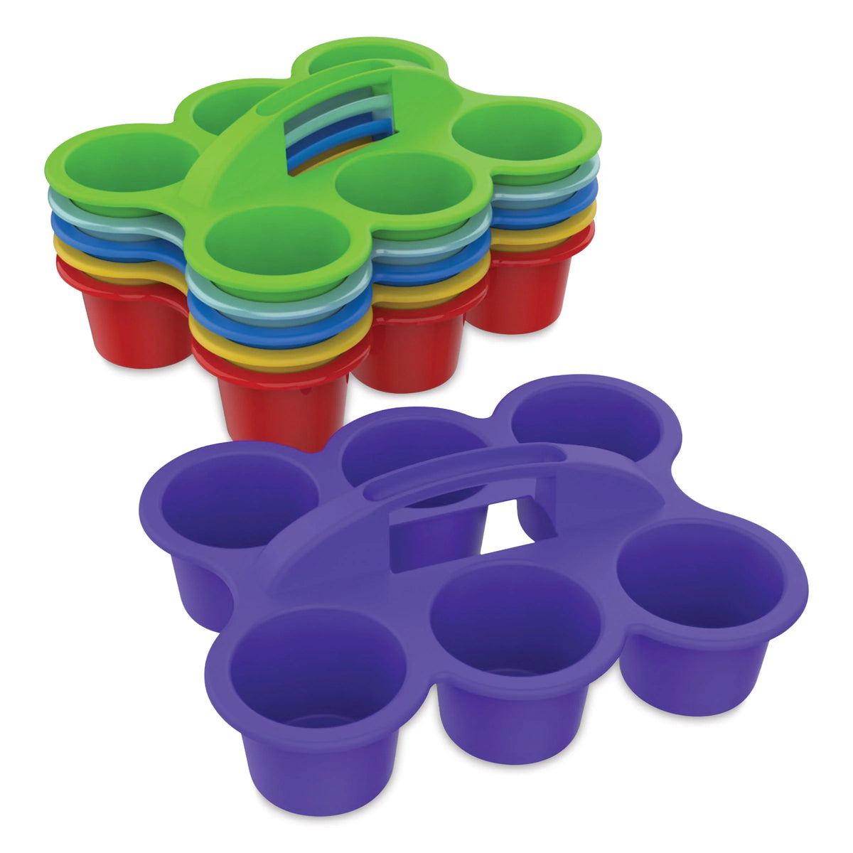 Storex 6Cup Caddy  Assorted Set of 6