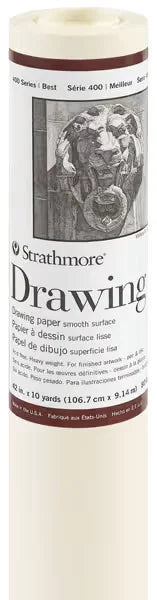 Strathmore 400 Series Smooth Surface Drawing Paper Roll  42 x 10 yds