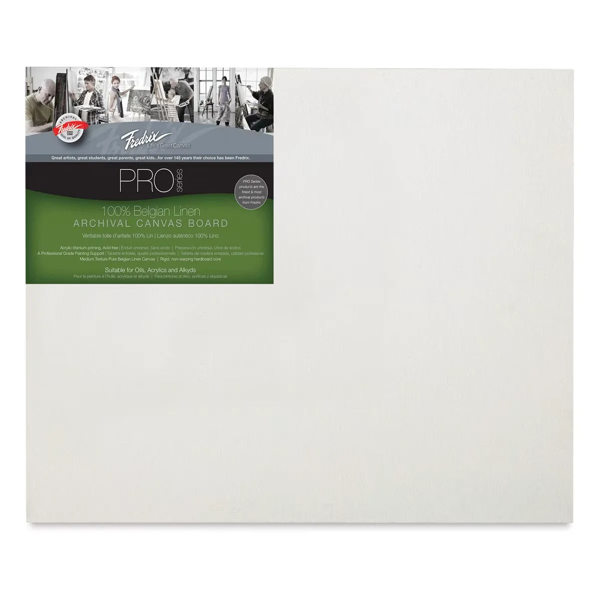 Fredrix Pro Series Belgian Linen Board  8 x 10