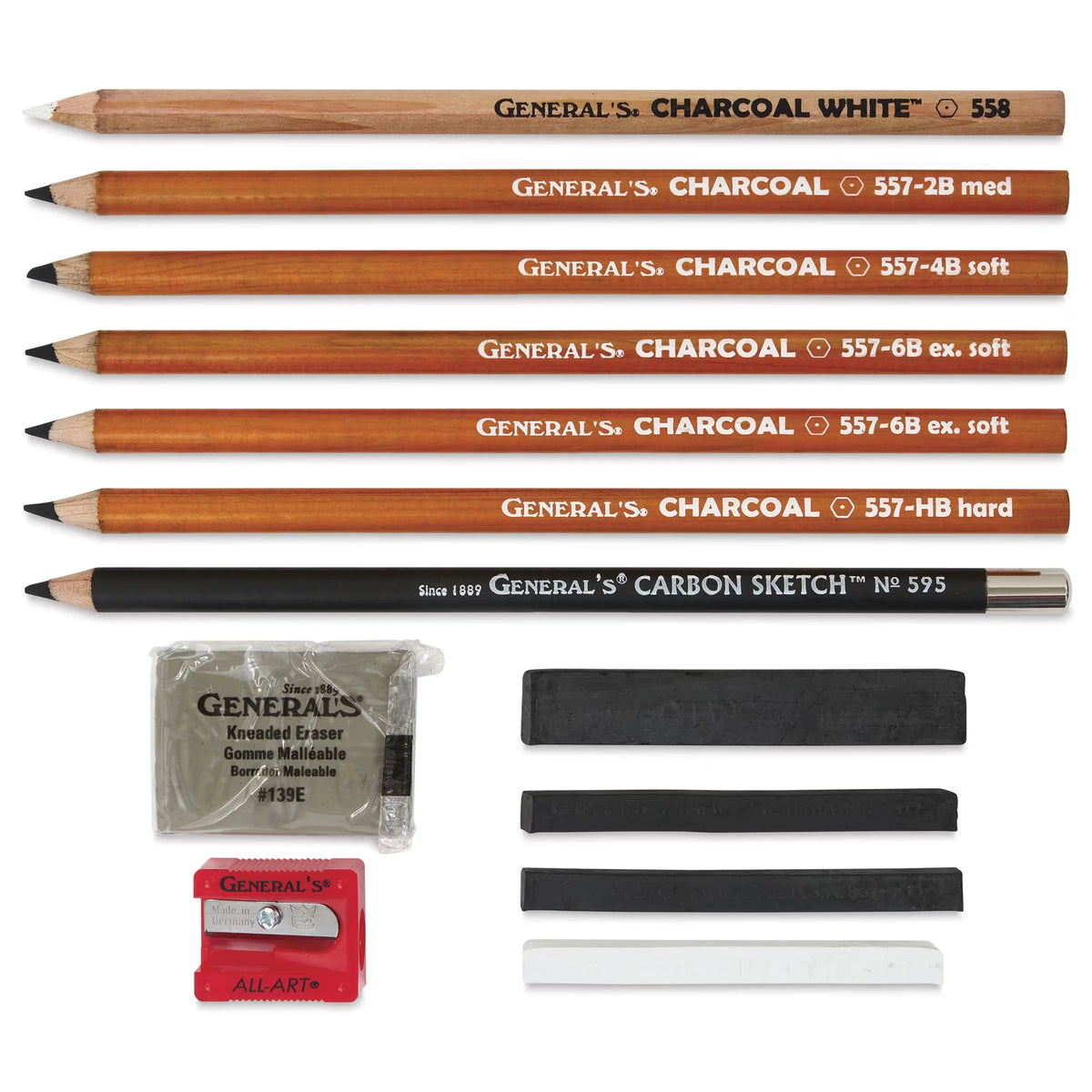 Generals Charcoal Pencil Drawing Kit No 15