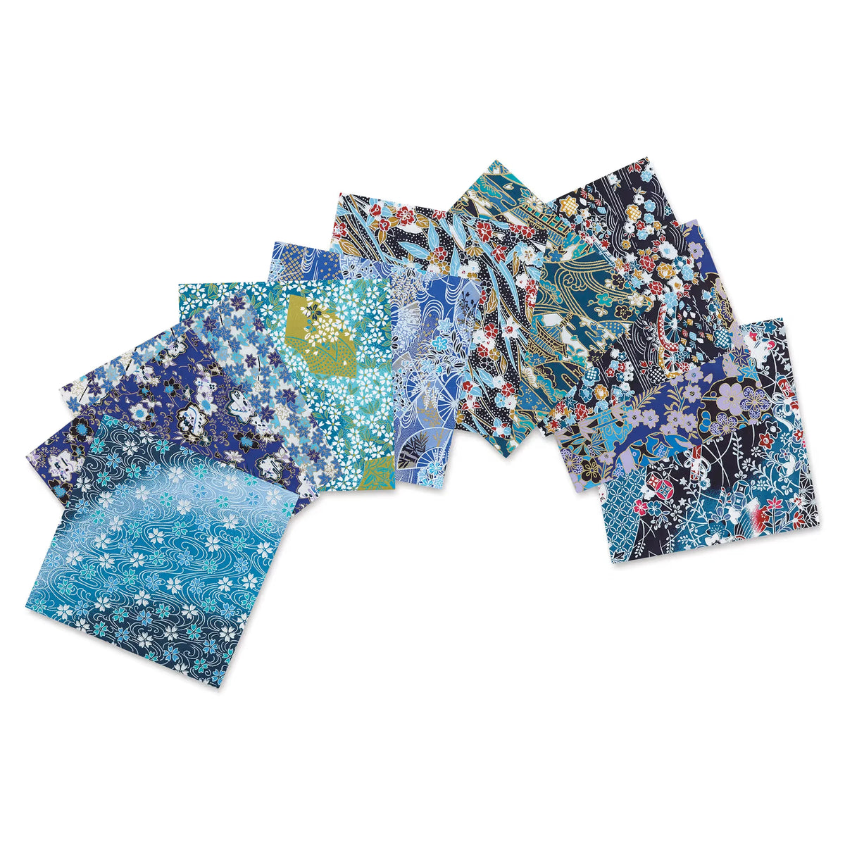 Yasutomo Yuzen Origami Papers  57/8 x 57/8 Assorted 12 Sheets
