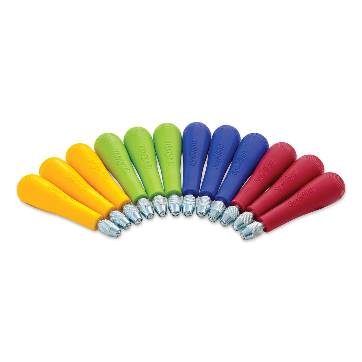 Speedball Linoleum Cutter Handles  Box of 12 Assorted Colors