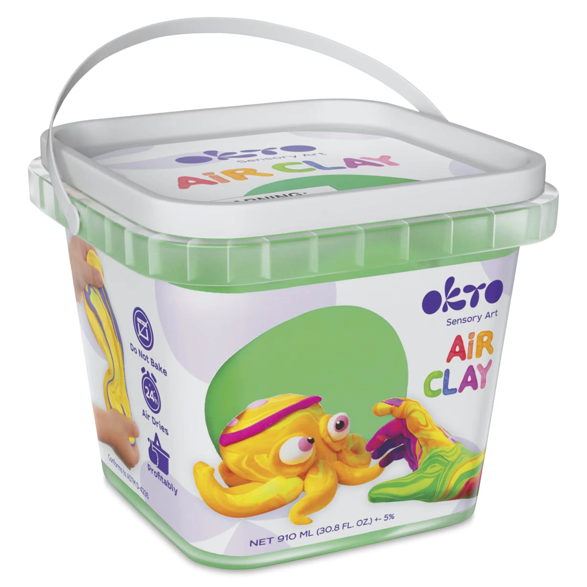 OKTO Sensory Art Air Clay Bucket  Blue