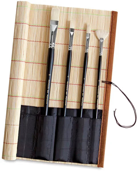 Richeson Bamboo Brush Rollup  Long Handle