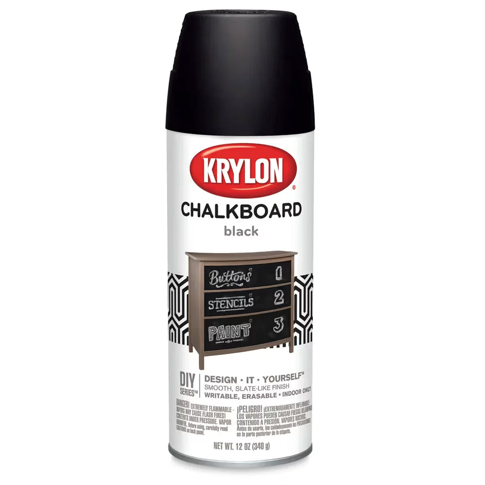 Krylon Chalkboard Paint  Black Spray 12 oz Can