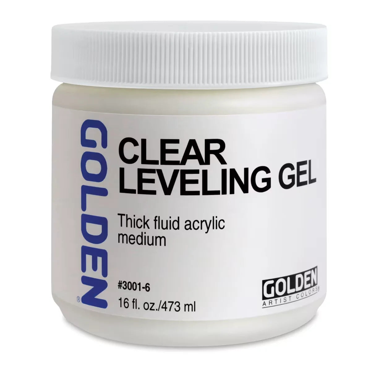Golden Acrylic Medium  Clear Leveling Gel 8 oz jar