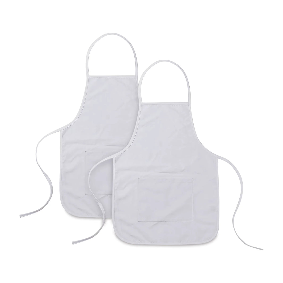 Craft Express Sublimation Printing Apron  Child White Pkg of 2