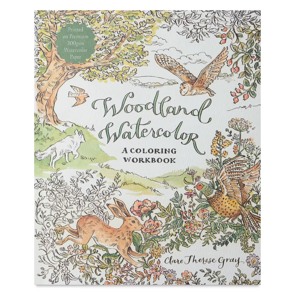 Woodland Watercolor: A Coloring Workbook