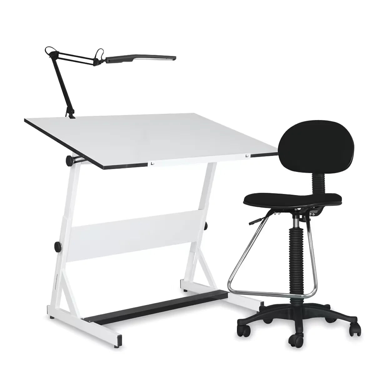 Contemporary Drafting Set  Includes Table Chair and Lamp
