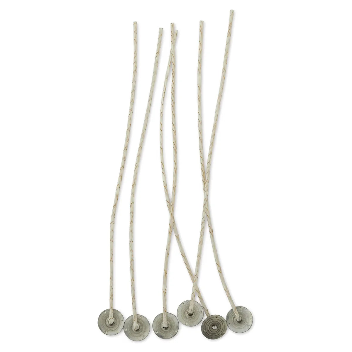 Country Lane Assembled Candle Wicks  Set of 6 Medium Natural Candle Wicks
