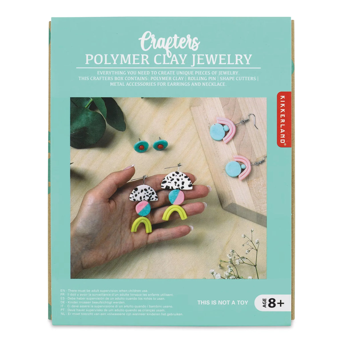 Kikkerland Crafters Polymer Clay Jewelry Kit