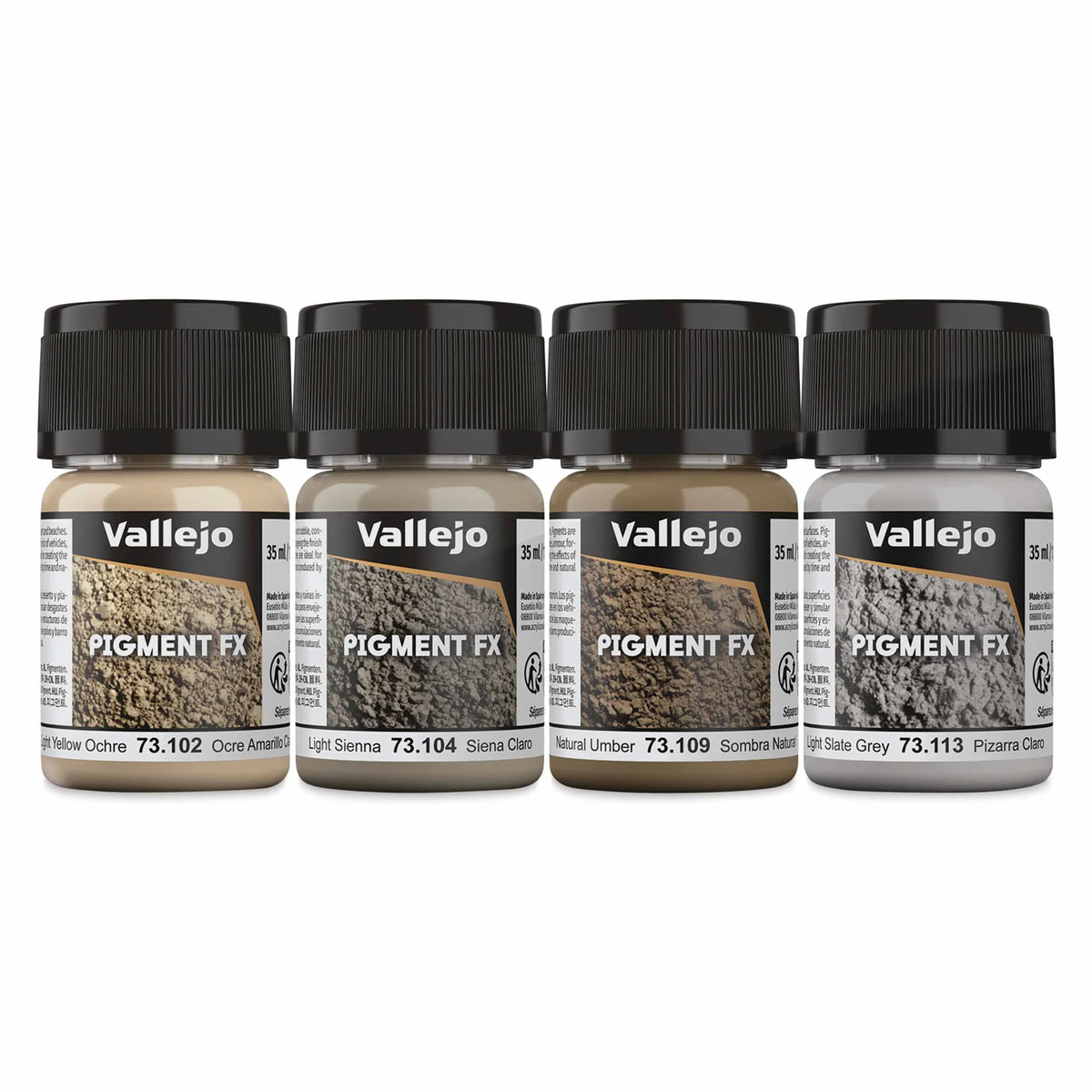 Vallejo Pigment FX Set  Set of 4 Dust and Dirt 35 ml