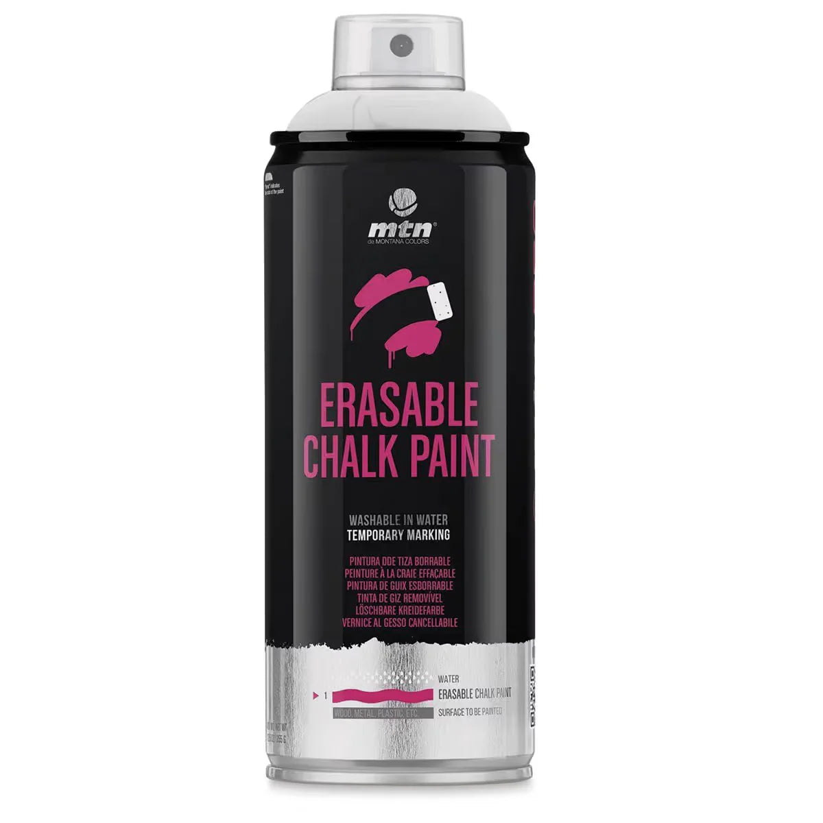 MTN Pro Erasable Chalk  Spray Paint  Black 400 ml