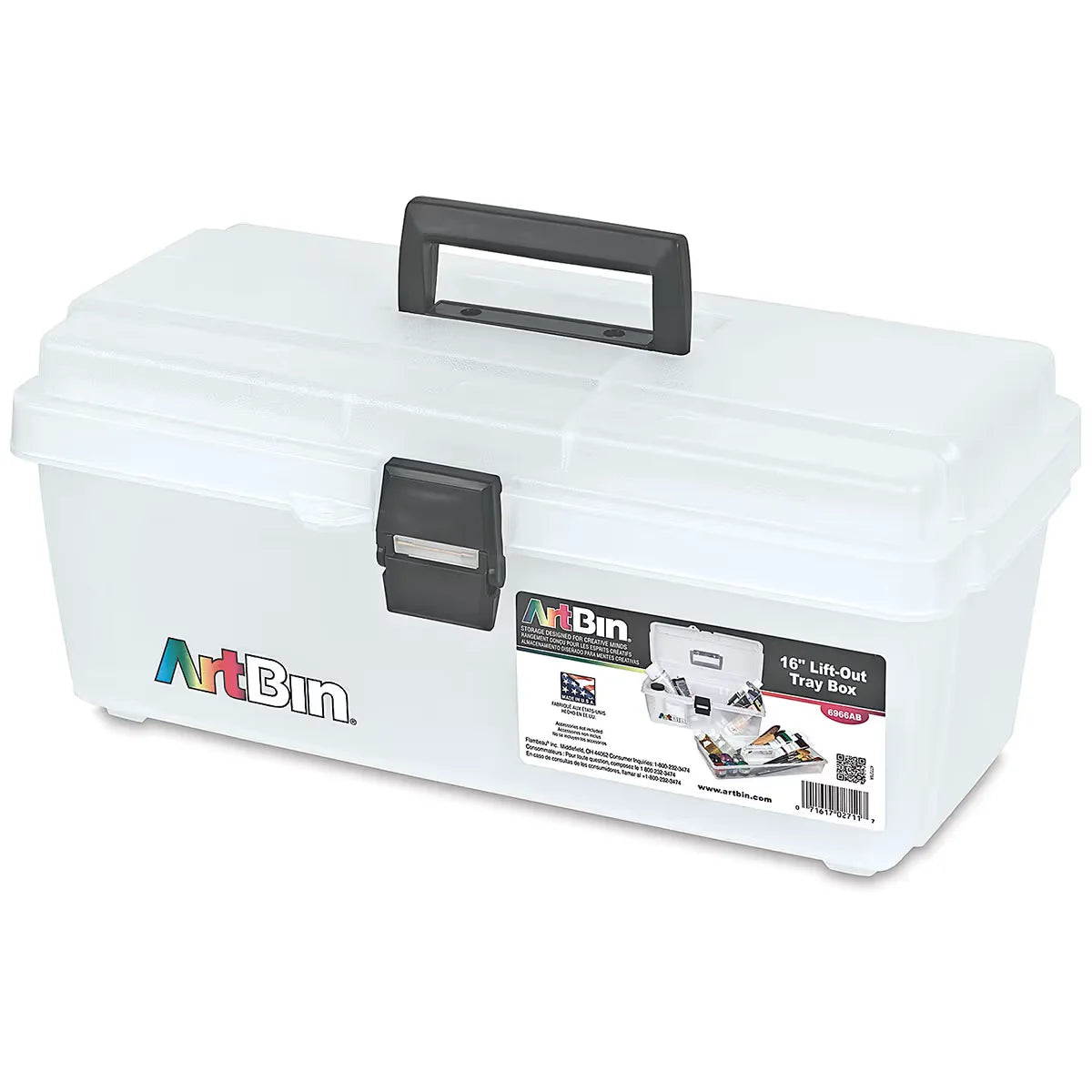 ArtBin Essentials Translucent LiftOut Tray Box 13