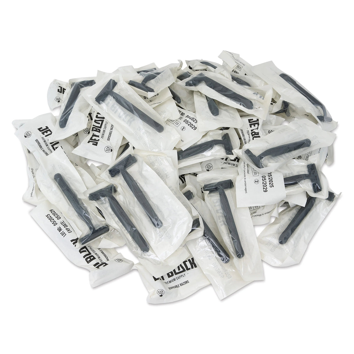 TatSoul Jet Black Eco Razors  Pkg of 50