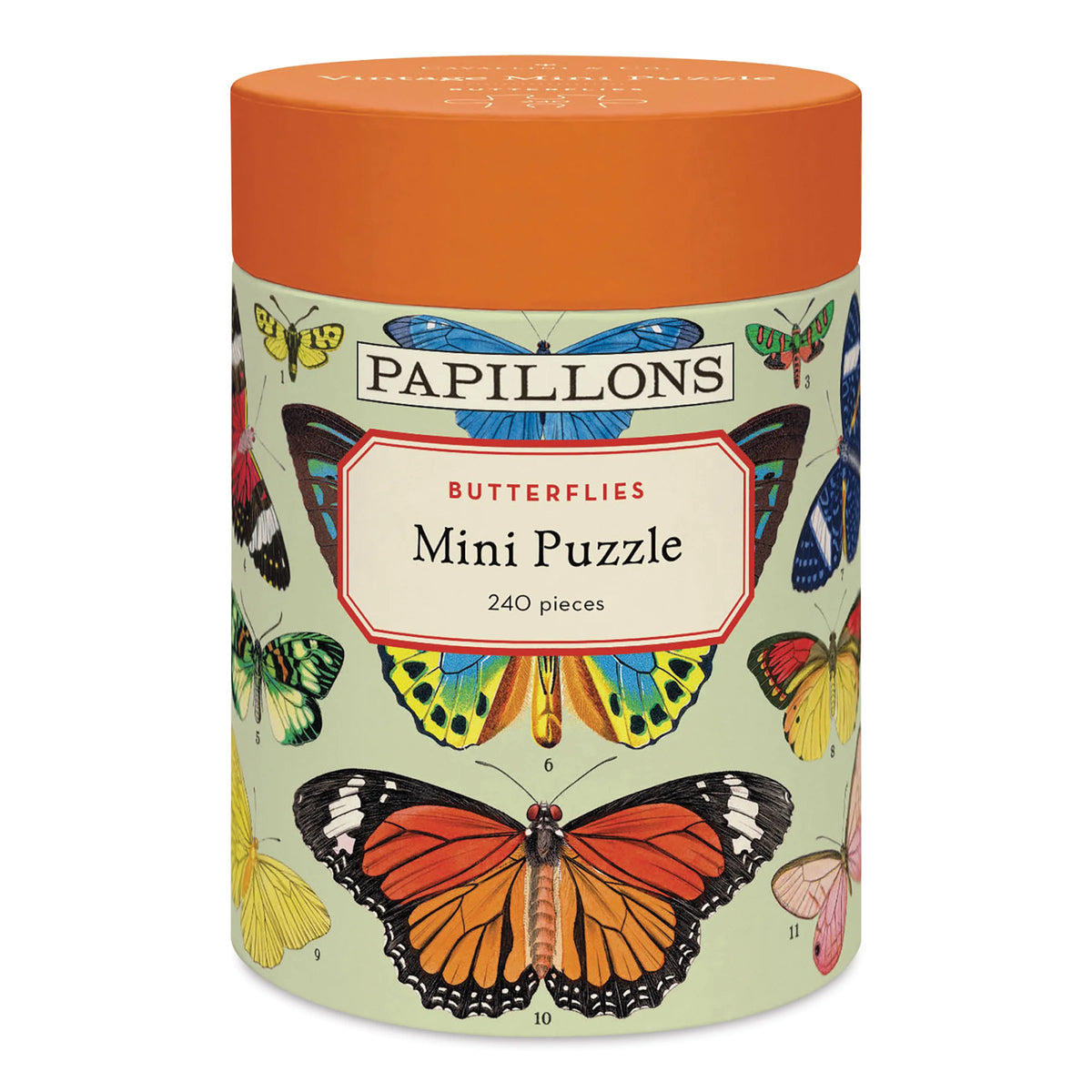 Cavallini Butterflies 240 Piece Mini Puzzle  101/2 x 14