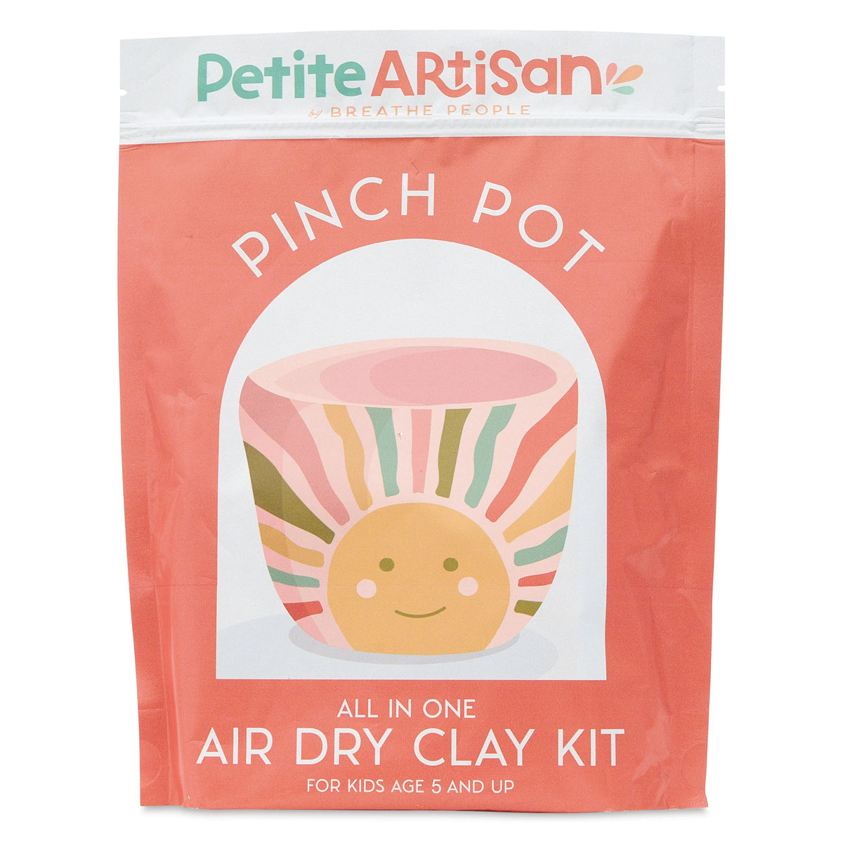 Breathe People Petite Artisan Pinch Pot Air Dry Clay Kit