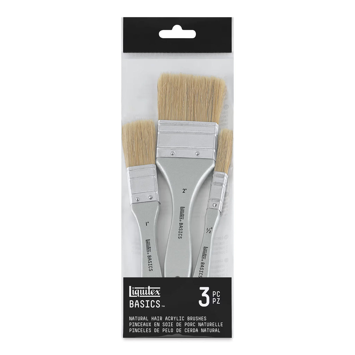 Liquitex Basics Large Scale Natural Brushes  Set of 3