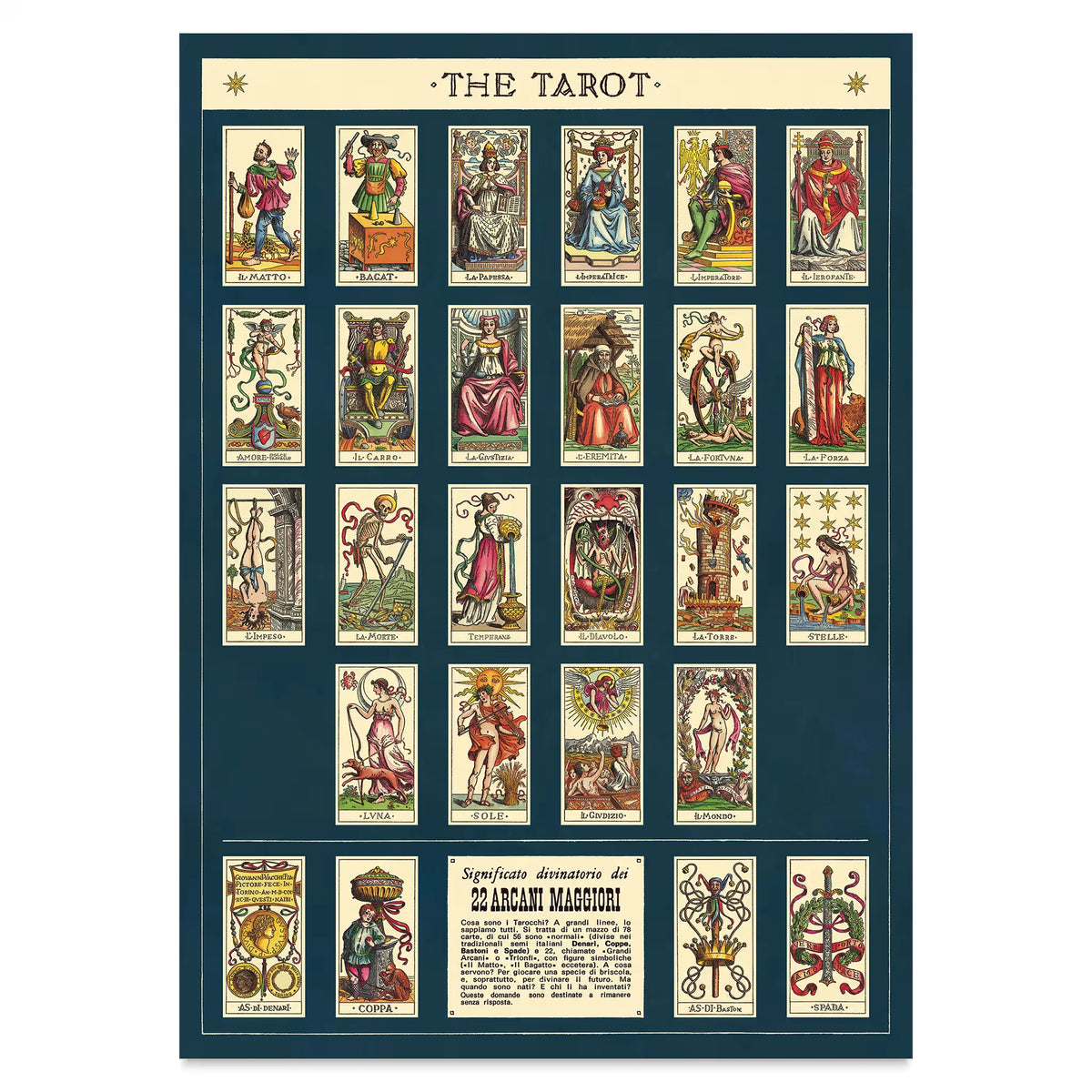 Cavallini Vintage Tarot Gift Wrap