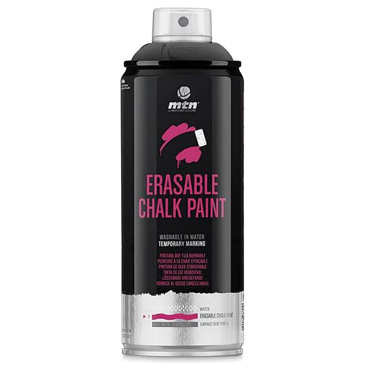 MTN Pro Erasable Chalk  Spray Paint  Black 400 ml