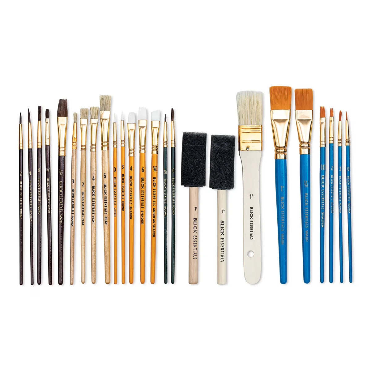 Blick Essentials Value Brush Set  Craft Brushes Set of 25