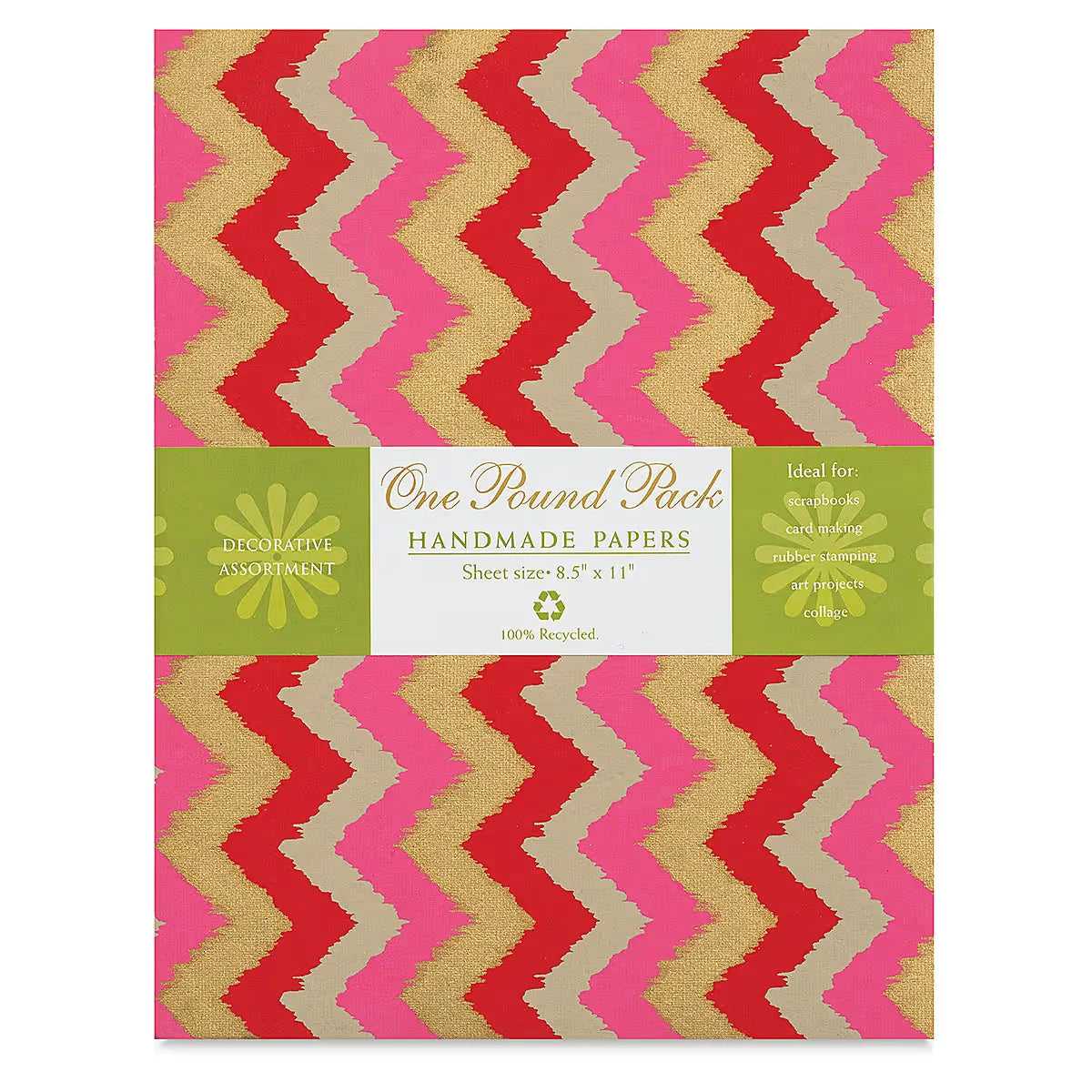 Shizen Handmade Paper by the Pound  Assorted Colors and Patterns 81/2 x 11